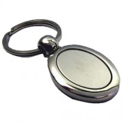 Nickel Plated Oval Key Ring