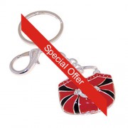 Chic and Unique Red-Black Keyring
