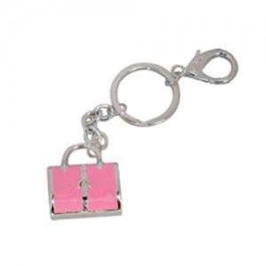Cool Bag Handbag Charm Keyring Pink