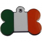 Enamelled Bone with the Irish Flag Enamelled Bone with the Irish Flag