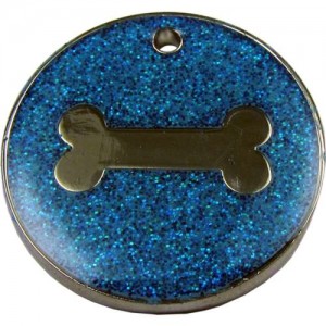 Glitter Bone Pet Tag 32 mm Glitter Bone Pet Tag 32 mm