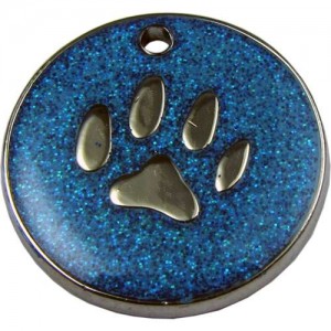 Glitter Paw Pet Tag 32 mm Glitter Paw Pet Tag 32 mm